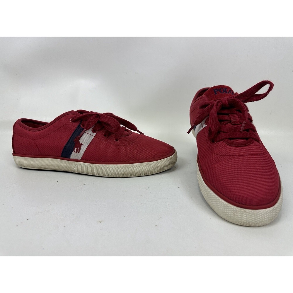 Polo Ralph Lauren Halford Shoes Sneaker Red Men Size 8.5 D